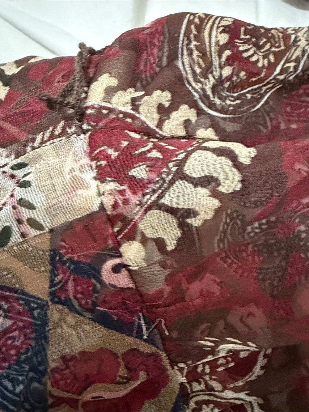 Veronica Beard Brown Multi Patchwork Maxi Dress - Picture 12 of 15